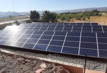 TKDK DESTEKLİ 350 kw Güneş Enerji Santrali Projesi Soğuk hava Deposu arazi uygulaması